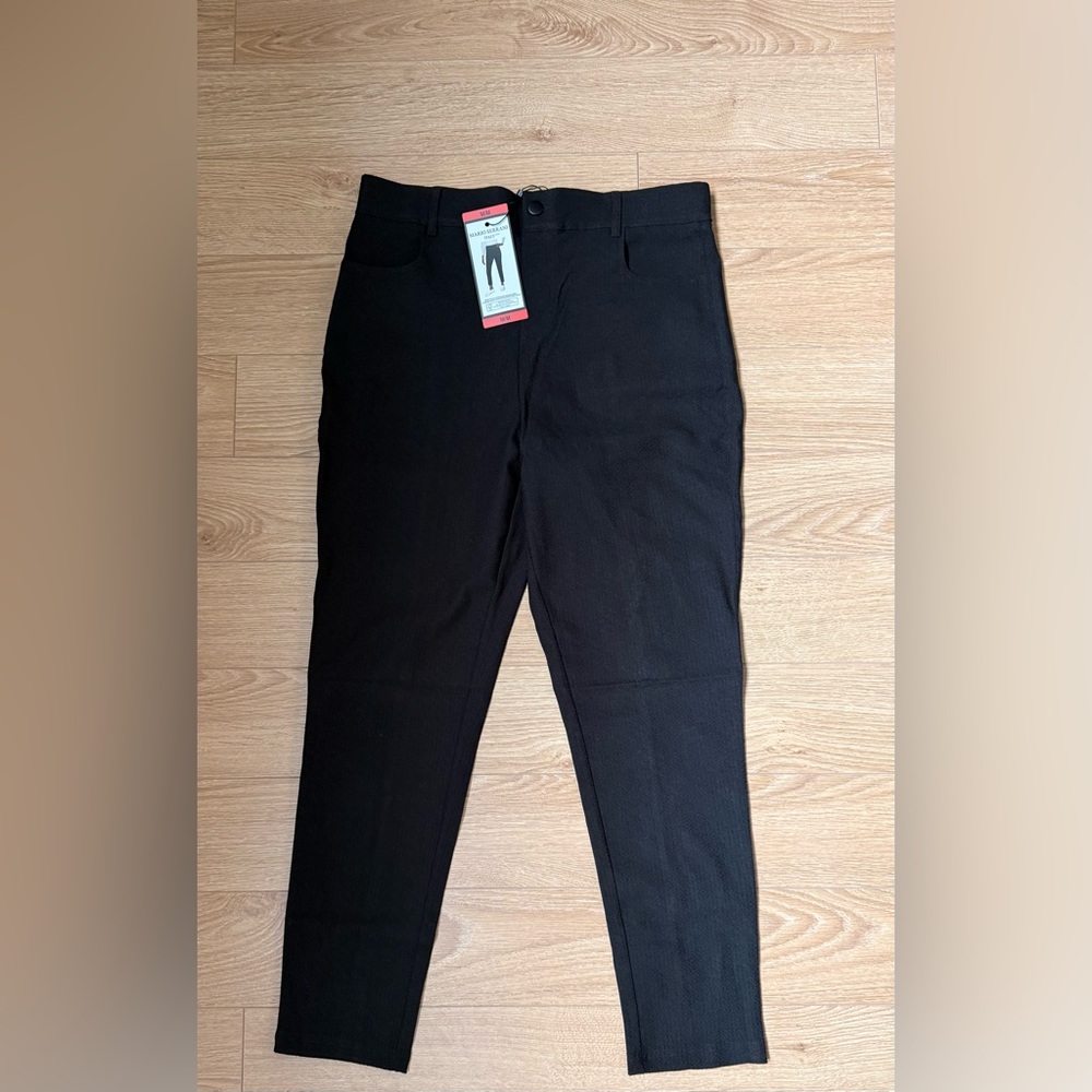 💙 Mario Serrani - Women's Pull-on Black Stretchy Pants (NWT) - Picture 8 of 14